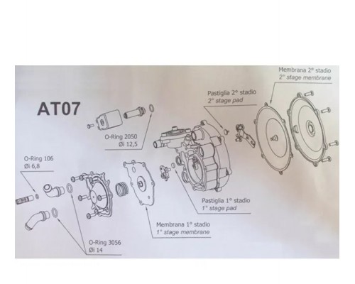Ремкомплект редуктора Tomasetto AT-07